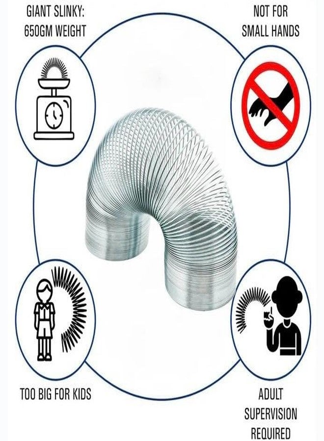 SBT Instruments Metal Slinky Spring Toy STEM Physics Demonstration Coil Silver Science Toy for Classroom Educational Labs and Fun Activities - Image 4